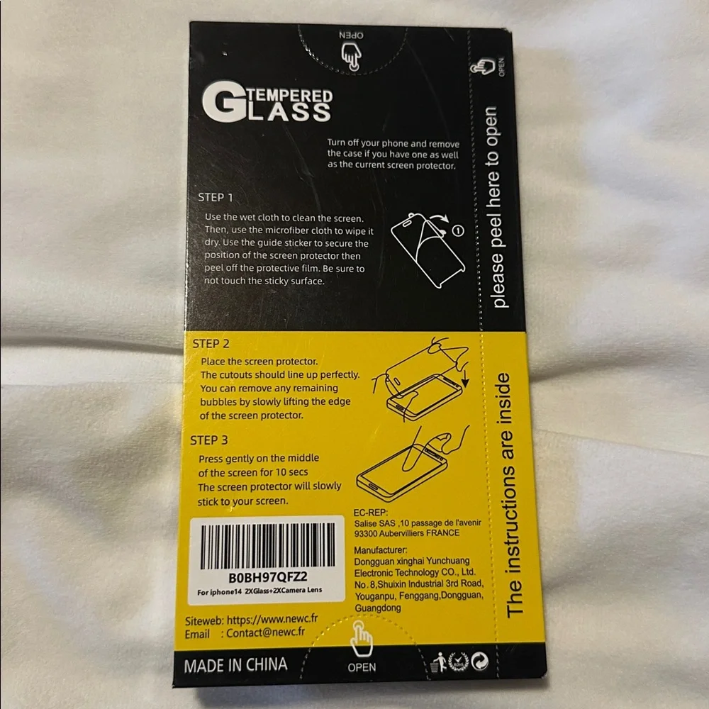 NEW'C iPhone 14 Tempered Glass Screen Protector